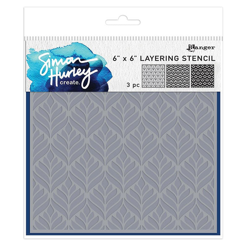 Simon Hurley Stencil Geo Leaves