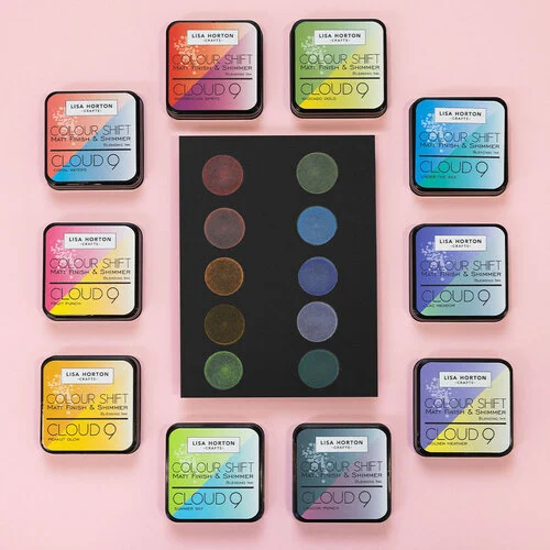 Lisa Horton Color Shift Ink Pad 9pc Assorted