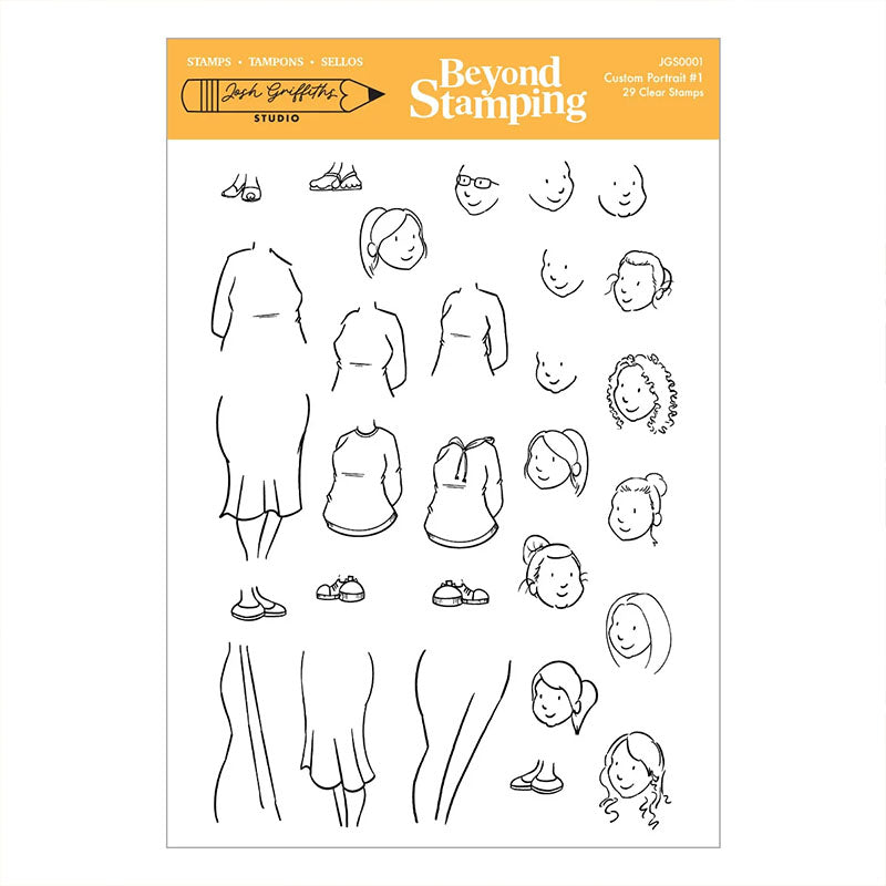 Spellbinders Clear Stamps Custom Portrait #1