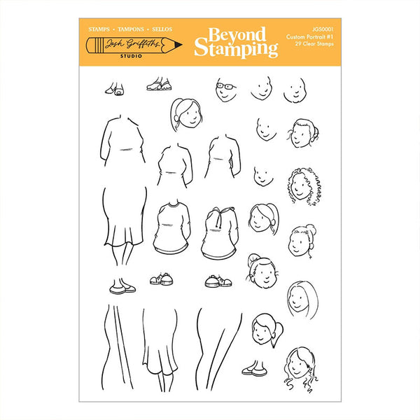 Spellbinders Clear Stamps Custom Portrait #1