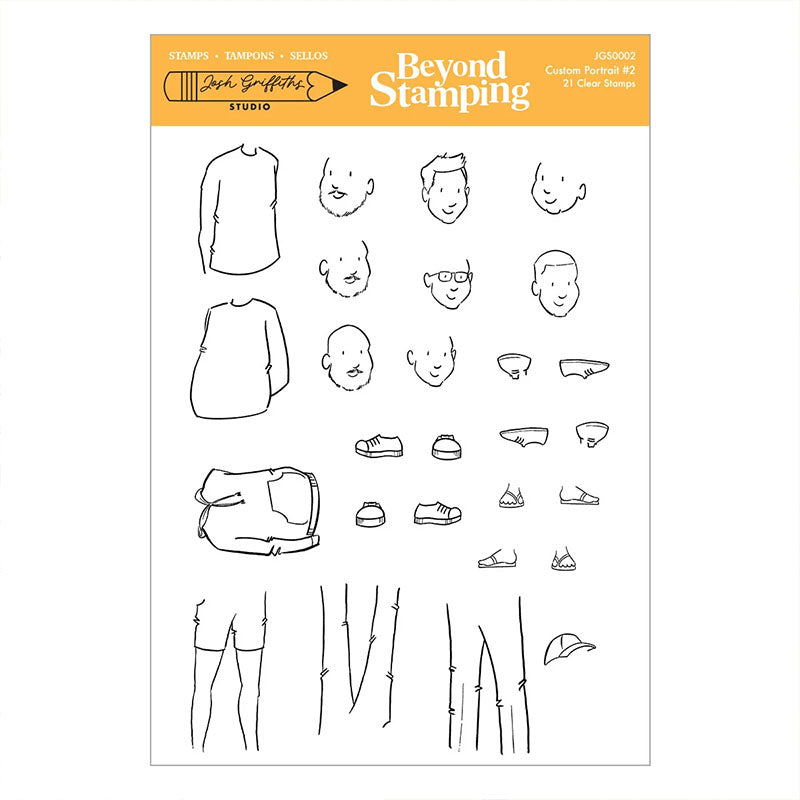 Spellbinders Clear Stamps Custom Portrait #2