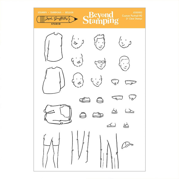 Spellbinders Clear Stamps Custom Portrait #2