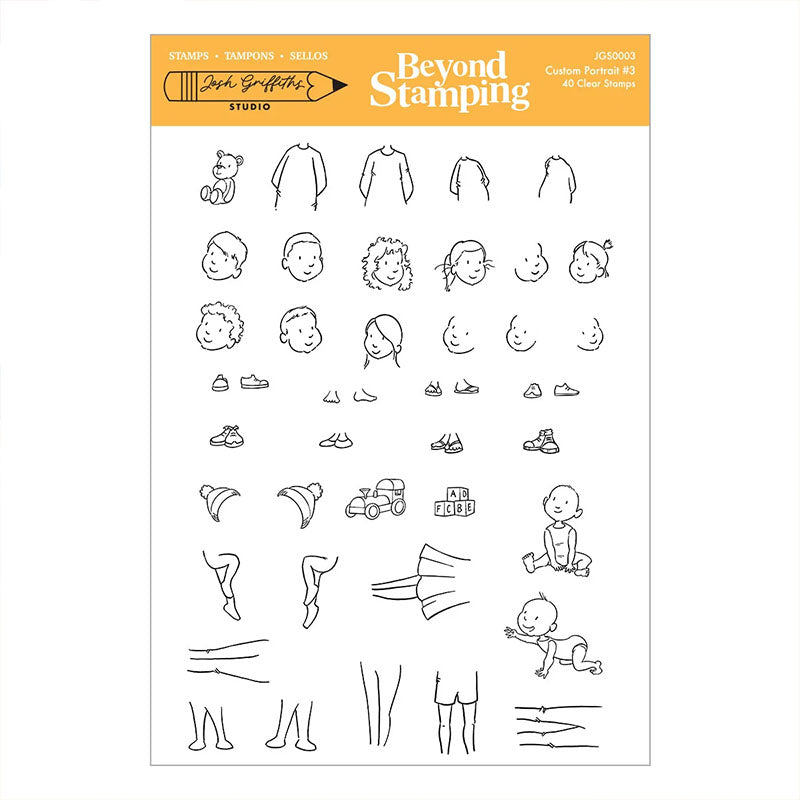 Spellbinders Clear Stamps Custom Portrait #3