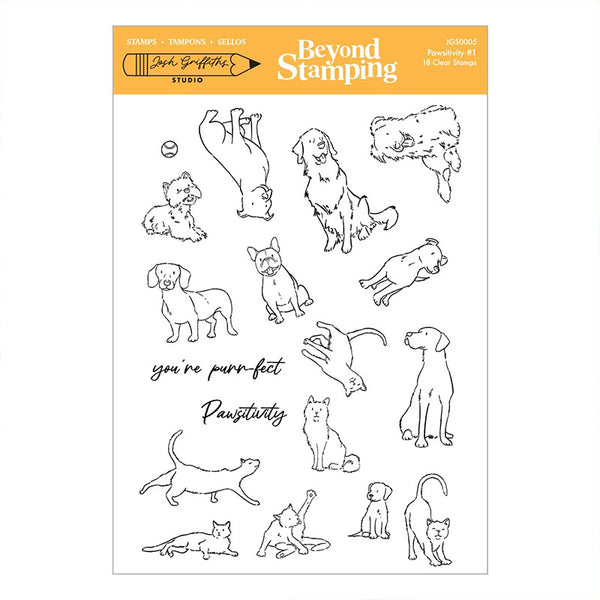 Spellbinders Clear Stamps Pawsitivity #1