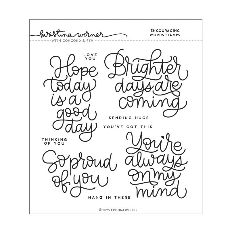 Concord & 9th Clear Stamps Encouraging Words