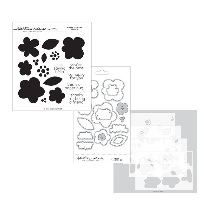 Concord & 9th 3pc Simple Flowers