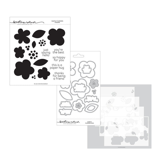 Concord & 9th 3pc Simple Flowers
