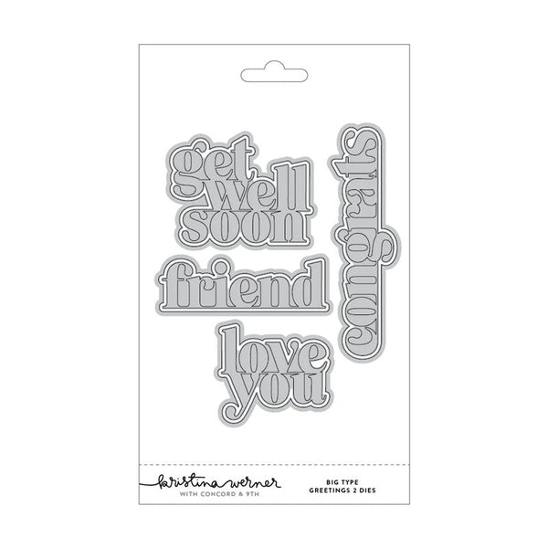 Concord & 9th Dies Big Type Greetings