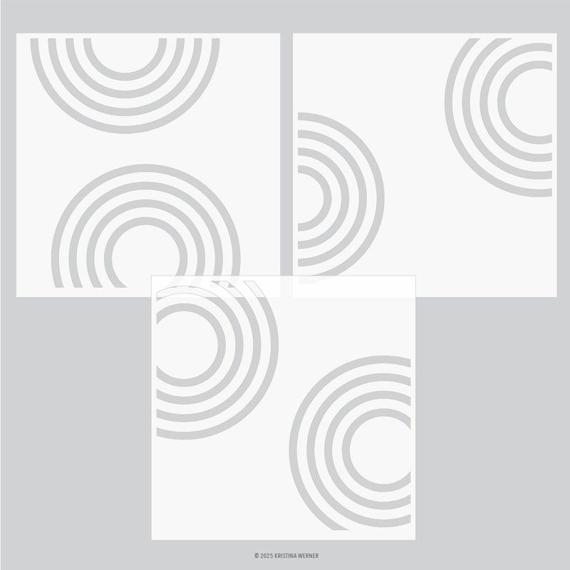 Concord & 9th Stencil Radiating Circles