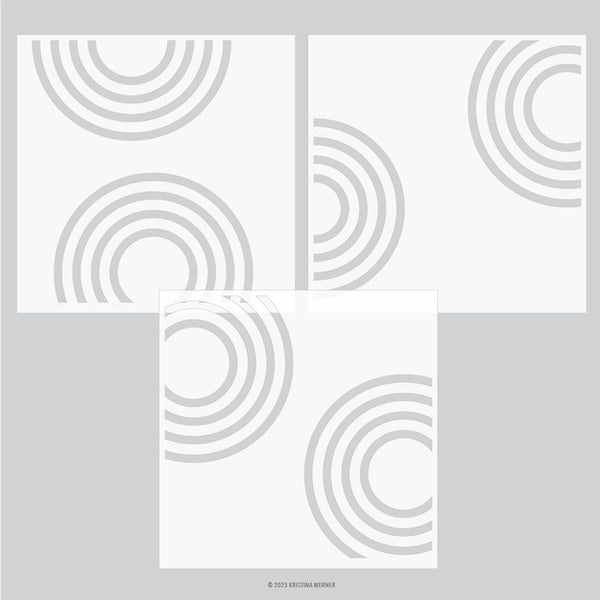 Concord & 9th Stencil Radiating Circles