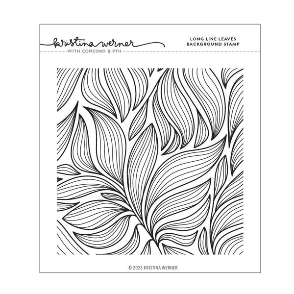 Concord & 9th Clear Stamps Long Line Leaves