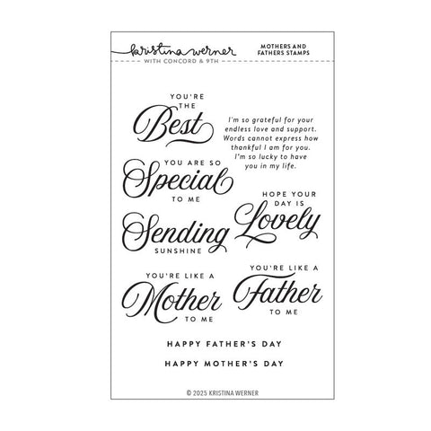 Concord & 9th Clear Stamps Mothers and Fathers
