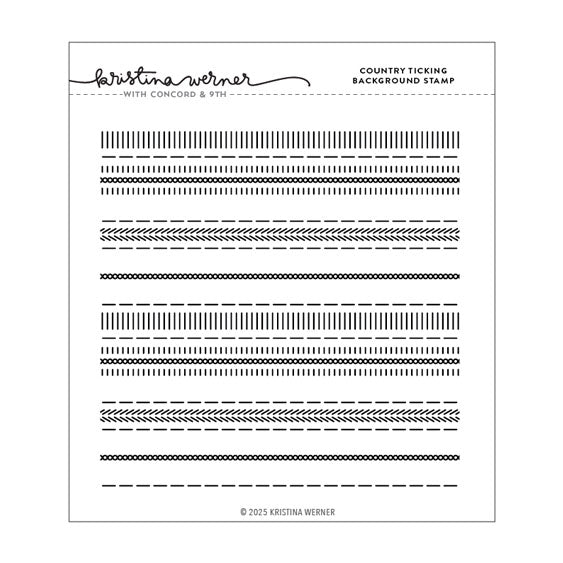 Concord & 9th Clear Stamps Country Ticking