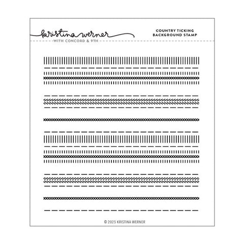 Concord & 9th Clear Stamps Country Ticking