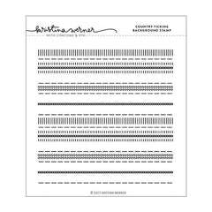 Concord & 9th Clear Stamps Country Ticking