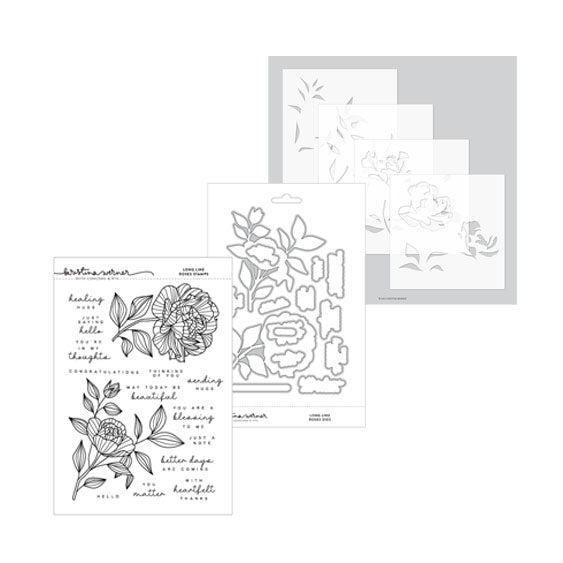 Concord & 9th 3pc Long Line Roses