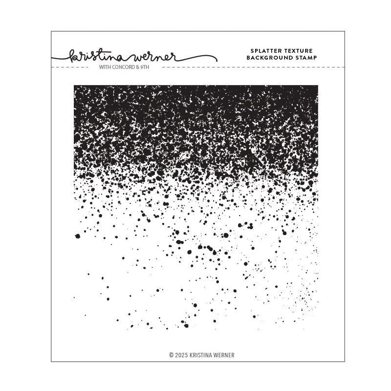 Concord & 9th Cling Stamp Splatter Texture Background