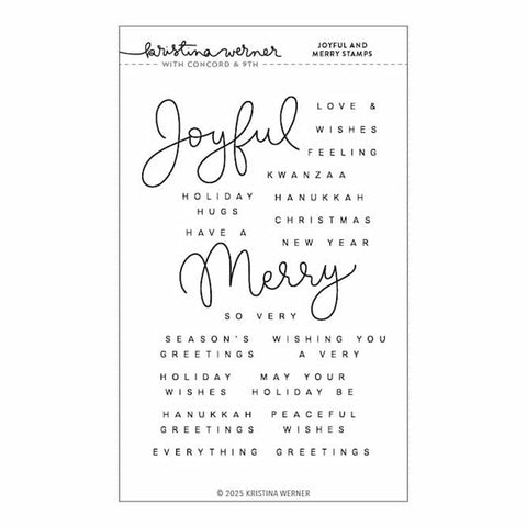Concord & 9th Clear Stamps Joyful And Merry