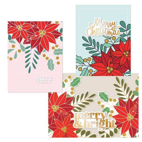 Concord & 9th Clear Stamps Winter Greenery Background