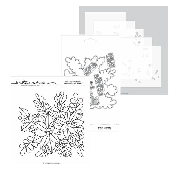 Concord & 9th 3pc Winter Greenery Background