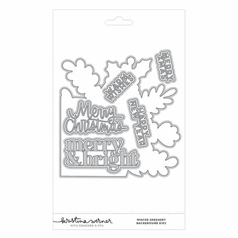 Concord & 9th Dies Winter Greenery Background