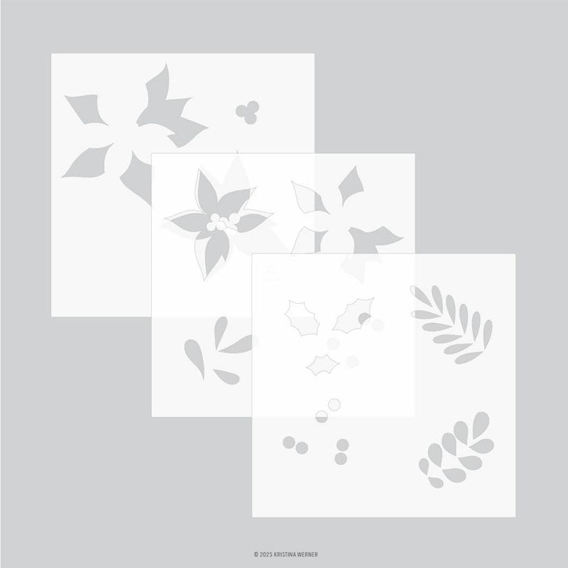 Concord & 9th Stencil Winter Greenery