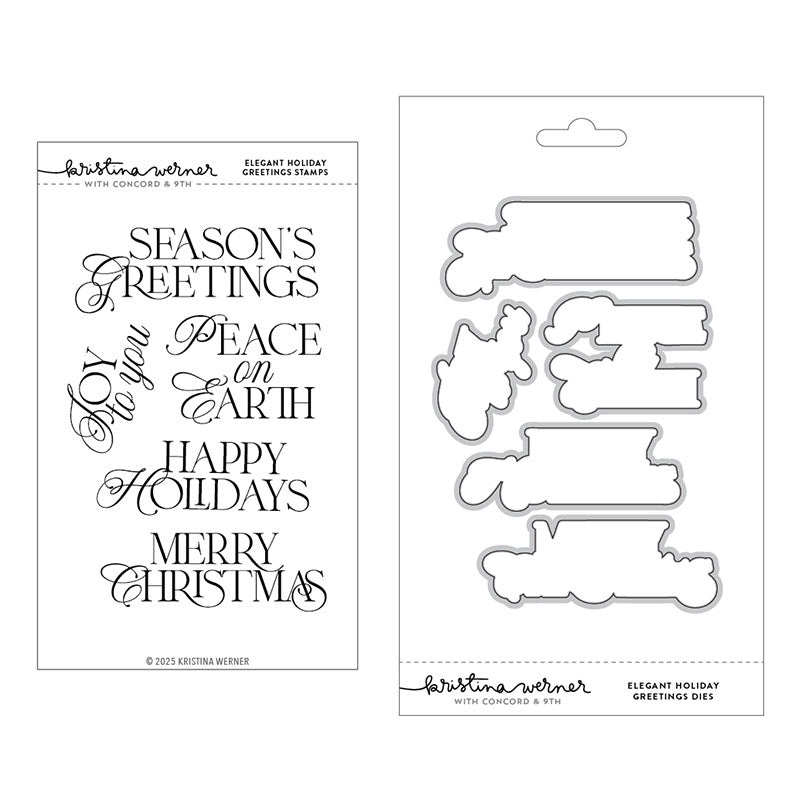Concord & 9th 2pc Elegant Holiday Greetings