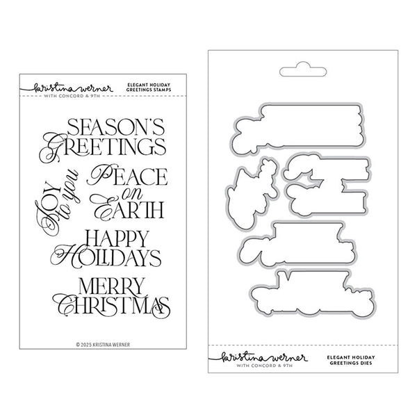 Concord & 9th 2pc Elegant Holiday Greetings