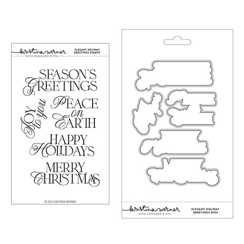 Concord & 9th 2pc Elegant Holiday Greetings