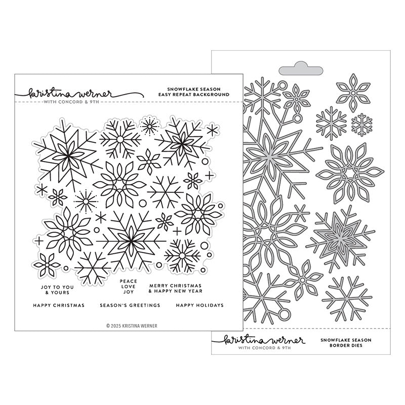 Concord & 9th 2pc Snowflake Season Border