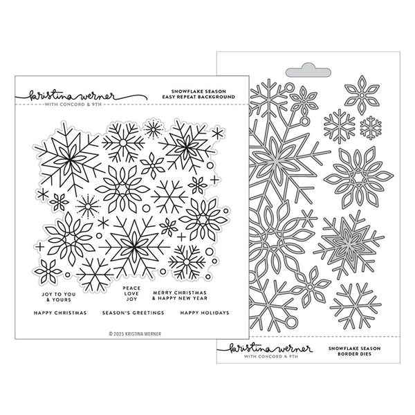 Concord & 9th 2pc Snowflake Season Border