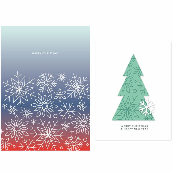 Concord & 9th Clear Stamps Snowflake Season Easy Repeat Background