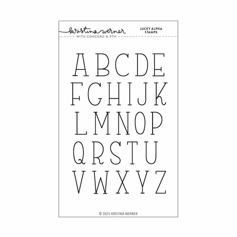 Concord & 9th Clear Stamps Lucky Alpha