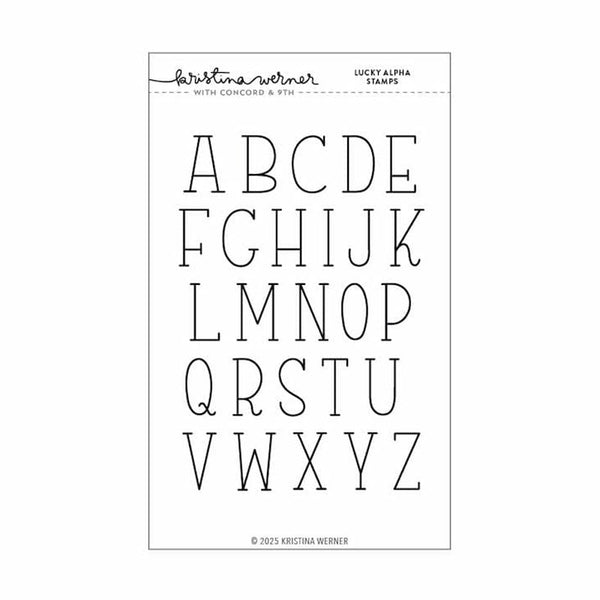 Concord & 9th Clear Stamps Lucky Alpha