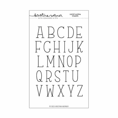 Concord & 9th Clear Stamps Lucky Alpha
