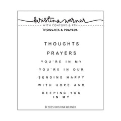 Concord & 9th Clear Stamps Thoughts And Prayers