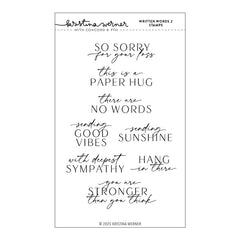 Concord & 9th Clear Stamps Written Words 2