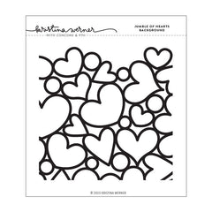 Concord & 9th Cling Stamp Jumble of Hearts