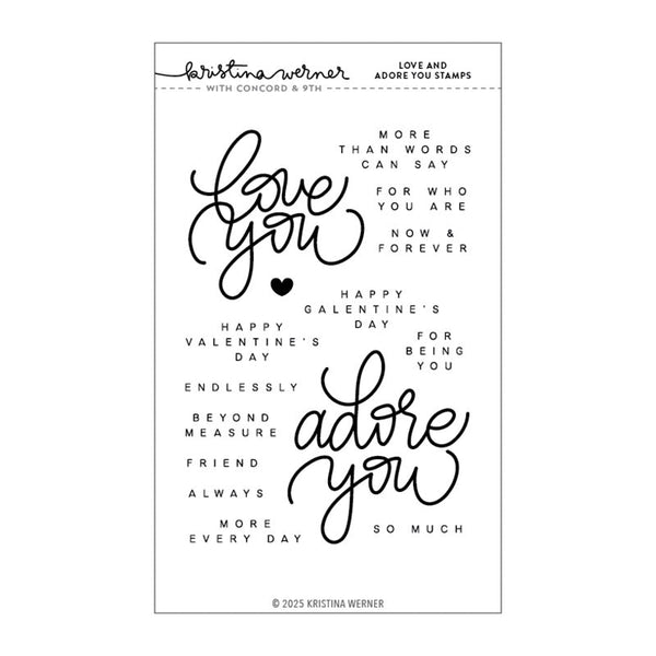 Concord & 9th Clear Stamps Love And Adore You