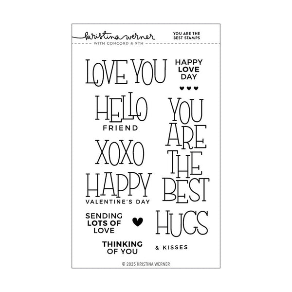 Concord & 9th Clear Stamps You Are The Best