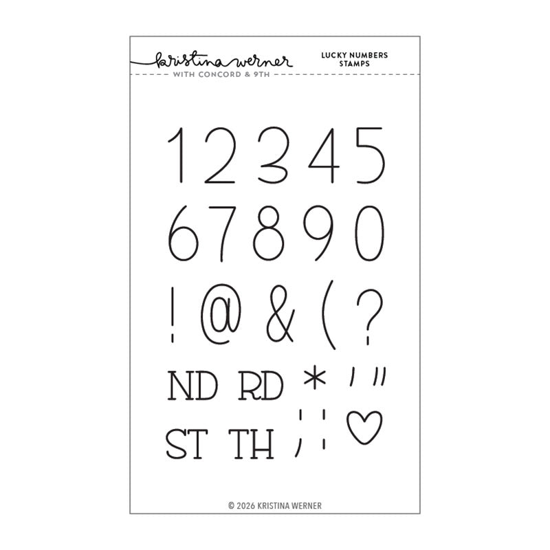Concord & 9th Clear Stamps Lucky Numbers