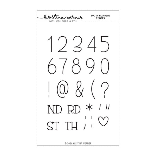 Concord & 9th Clear Stamps Lucky Numbers
