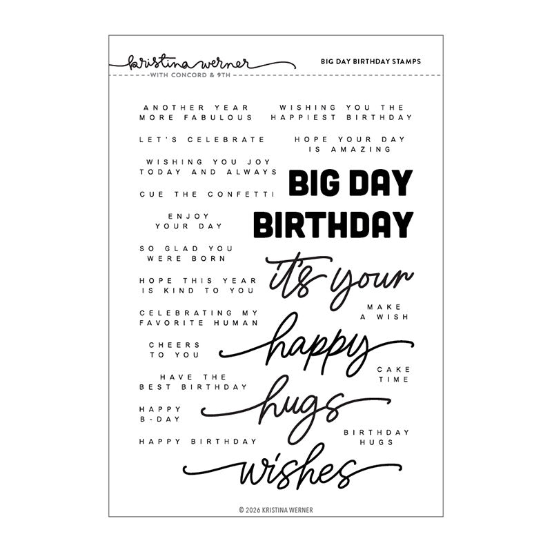 Concord & 9th Clear Stamps Big Day Birthday