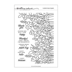 Concord & 9th Clear Stamps Flower Field