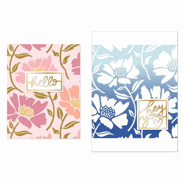 Concord & 9th Clear Stamps Aubrey Blooms Background