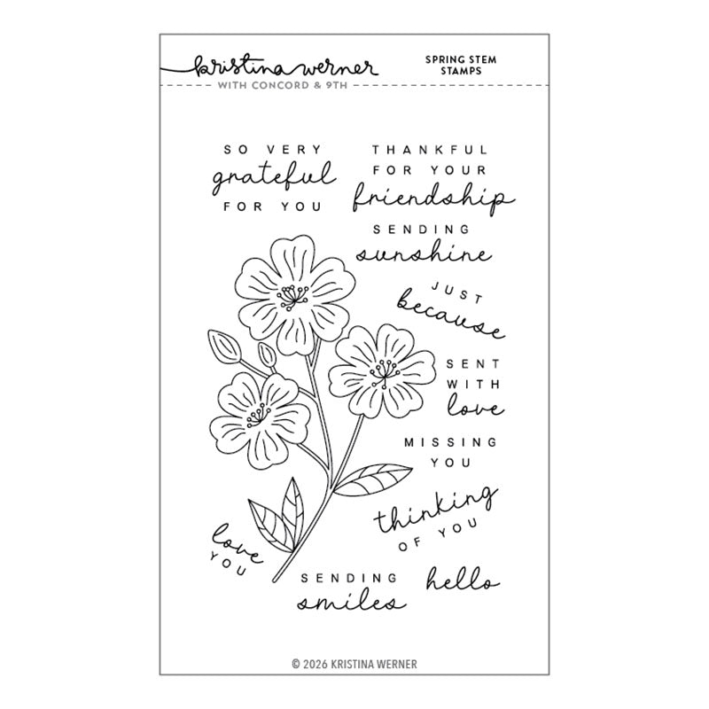 Concord & 9th Clear Stamps Spring Stem