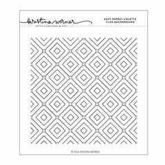 Concord & 9th Clear Stamps Easy Repeat Colette Tile Background