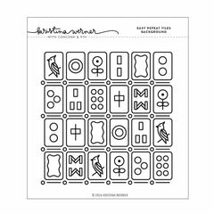 Concord & 9th Clear Stamps Easy Repeat Tiles Background