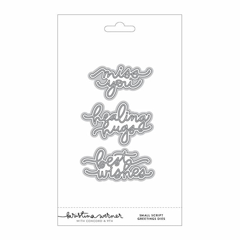 Concord & 9th Dies Small Script Greetings