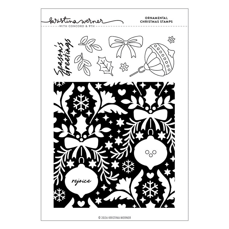 Concord & 9th Clear Stamps Ornamental Christmas